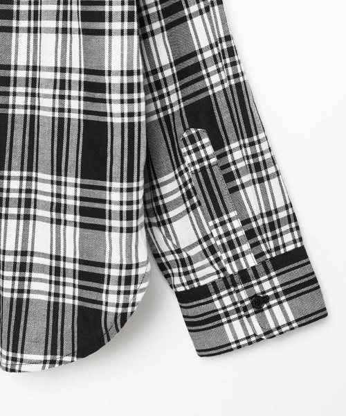 LEGENDA(レジェンダ)の「NEO Leather Pocket Switching Check Shirts(シャツ/ブラウス・レディース・マルチ・FREE)」の5枚目の写真