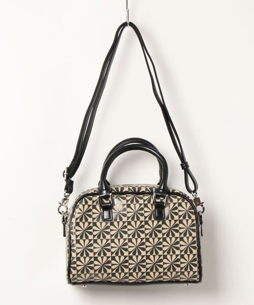 RAGEBLUE(レイジブルー)の「フラワー柄/モノグラムボストン/237608(ボストンバッグ・レディース・パープル/ブラウン/グリーン/ブラック・FREE)」の1枚目の写真