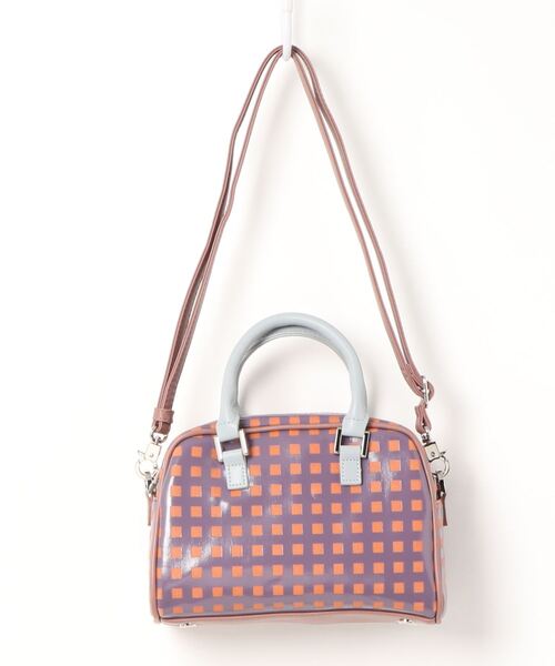 RAGEBLUE(レイジブルー)の「フラワー柄/モノグラムボストン/237608(ボストンバッグ・レディース・パープル/ブラウン/グリーン/ブラック・FREE)」の16枚目の写真