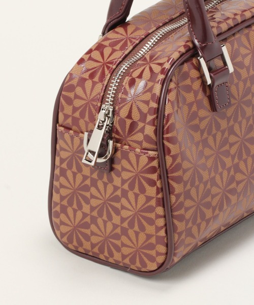 RAGEBLUE(レイジブルー)の「フラワー柄/モノグラムボストン/237608(ボストンバッグ・レディース・パープル/ブラウン/グリーン/ブラック・FREE)」の7枚目の写真