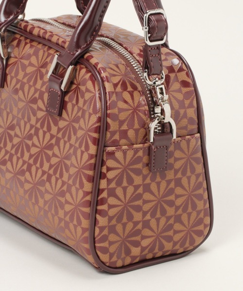 RAGEBLUE(レイジブルー)の「フラワー柄/モノグラムボストン/237608(ボストンバッグ・レディース・パープル/ブラウン/グリーン/ブラック・FREE)」の10枚目の写真