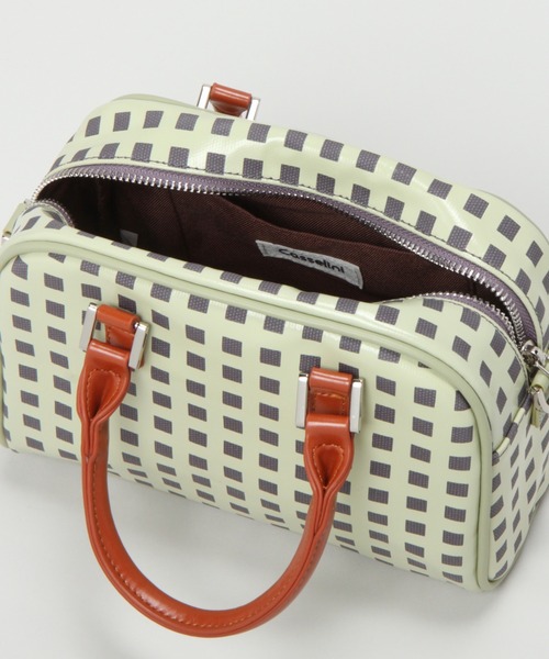 RAGEBLUE(レイジブルー)の「フラワー柄/モノグラムボストン/237608(ボストンバッグ・レディース・パープル/ブラウン/グリーン/ブラック・FREE)」の9枚目の写真