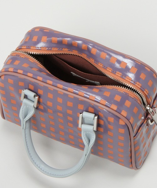 RAGEBLUE(レイジブルー)の「フラワー柄/モノグラムボストン/237608(ボストンバッグ・レディース・パープル/ブラウン/グリーン/ブラック・FREE)」の12枚目の写真