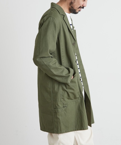 CIAOPANIC TYPY（チャオパニックティピー）の「【GEVACO / ゲバコ】ヘリンボンフレンチワークコート（その他アウター・メンズ・ネイビー/カーキ・MEDIUM/LARGE）」の18枚目の写真