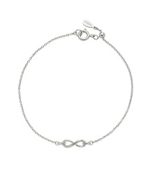 Lady'sインフィニティシルバーブレスレット