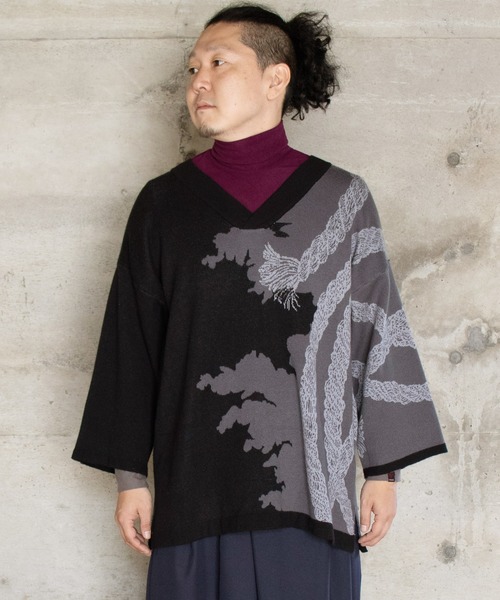 カヤ 手繰縄vネックメンズニットトップス ニット セーター カヤ カヤ のファッション通販 Zozotown