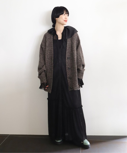 CITYSHOP(シティーショップ)の「LAME PLEATS DRESS:ワンピース(ワンピース・レディース・ブラック/シルバー・36/38)」の13枚目の写真