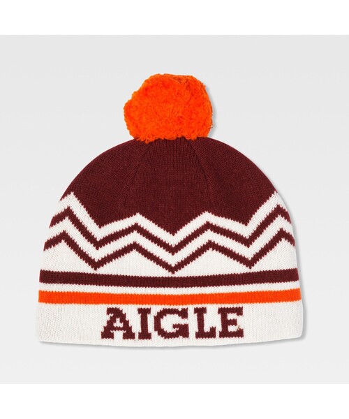 AIGLE(エーグル)の「アブラッタ ニットキャップ(ニットキャップ/ビーニー・レディース・ブルー/ワイン・FREE)」の1枚目の写真