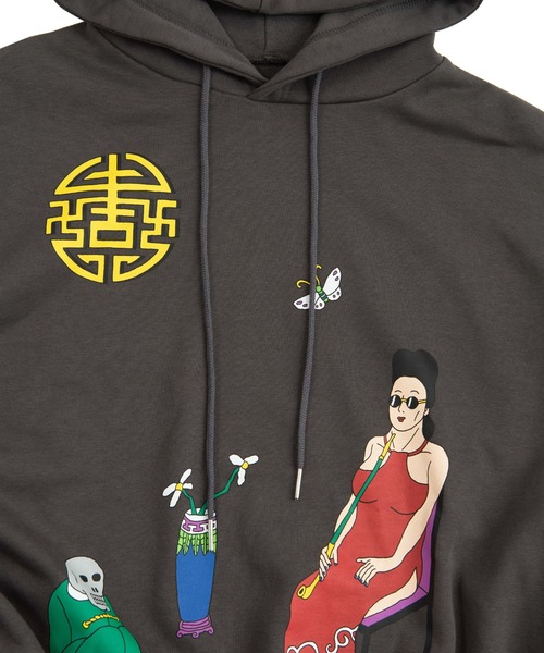 PUNYUS（プニュズ）の「MELLOWパーカー（パーカー・レディース・スミクロ/杢グレー/ブルー・4/3）」の10枚目の写真