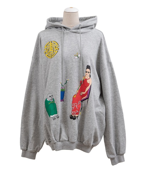 PUNYUS（プニュズ）の「MELLOWパーカー（パーカー・レディース・スミクロ/杢グレー/ブルー・4/3）」の15枚目の写真