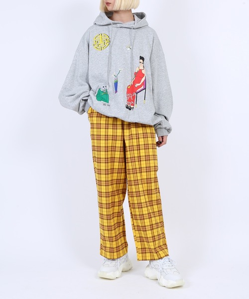 PUNYUS（プニュズ）の「MELLOWパーカー（パーカー・レディース・スミクロ/杢グレー/ブルー・4/3）」の6枚目の写真