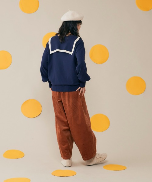 MERLOT(メルロー)の「コーデュロイパンツ(その他パンツ・レディース・ブラック/ブラウン/ナチュラル・FREE)」の17枚目の写真