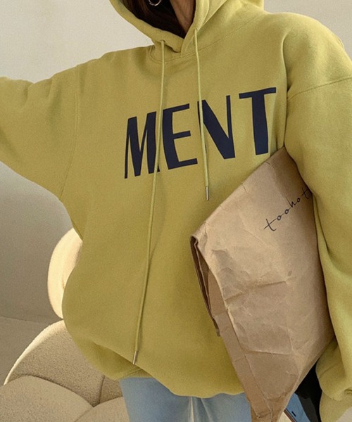 meJane(ミージェーン)の「MENTビックシルエットロゴパーカー【ZOZOTOWN限定】(パーカー・レディース・イエロー/グリーン/霜降りグレー・FREE)」の7枚目の写真