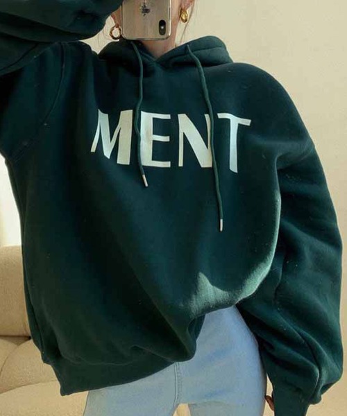 meJane(ミージェーン)の「MENTビックシルエットロゴパーカー【ZOZOTOWN限定】(パーカー・レディース・イエロー/グリーン/霜降りグレー・FREE)」の12枚目の写真