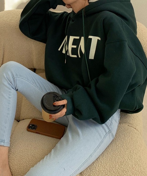 meJane(ミージェーン)の「MENTビックシルエットロゴパーカー【ZOZOTOWN限定】(パーカー・レディース・イエロー/グリーン/霜降りグレー・FREE)」の18枚目の写真
