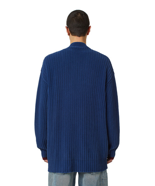 DIESEL(ディーゼル)の「メンズ カーディガン ローゲージ(カーディガン/ボレロ・メンズ・オリーブ/ネイビー・SMALL/X-SMALL/LARGE/MEDIUM)」の20枚目の写真