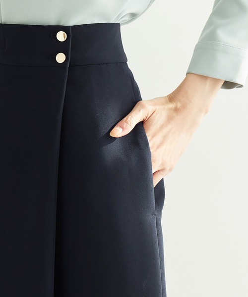 ROPE' PICNIC(ロペピクニック)の「【360°ウルトラストレッチ】セットアップ対応/ラップ風スカート【一部店舗限定34-42サイズ】(スカート・レディース・ブラック/ネイビー/ブルー/ライトグリーン/イエロー系その他3・40/38/36/42)」の15枚目の写真