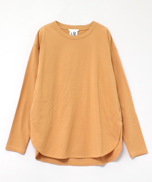 RNA-N（アールエヌエーエヌ）の「M1801 オーガニックコットンベーシックロンＴ（Tシャツ/カットソー・レディース・グレイッシュベージュ/ナチュラル/オレンジ/チョコ・MEDIUM）」の18枚目の写真