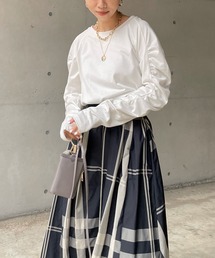 DouDou | 袖ギャザープルオーバー(Tシャツ/カットソー)