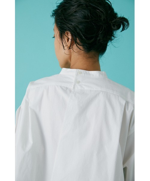 BLACK BY MOUSSY（ブラックバイマウジー）の「band collar shirt（バンドカラーシャツ）（シャツ/ブラウス・レディース・ホワイト/ライトパープル・FREE）」の20枚目の写真