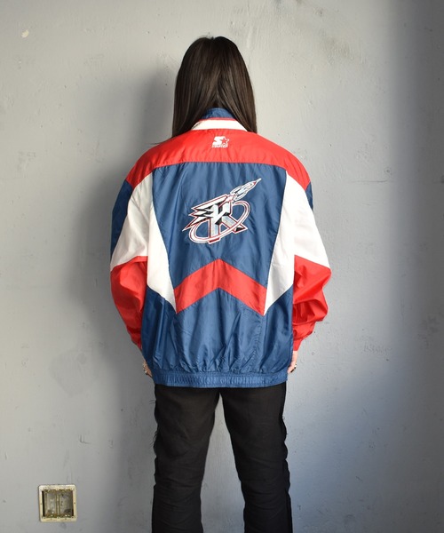 【超激レア】90s STARTER ヒューストン・ロケッツ ナイロンジャケット STARTER（スターター）の「【ヴィンテージ古着】90's STARTER社製