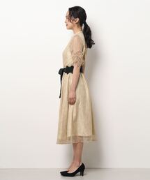 タグ付き axes femme オケージョン ドレス ワンピース レース ベルト axes femme｜ハーネスベルト付レースワンピース | Rakuten