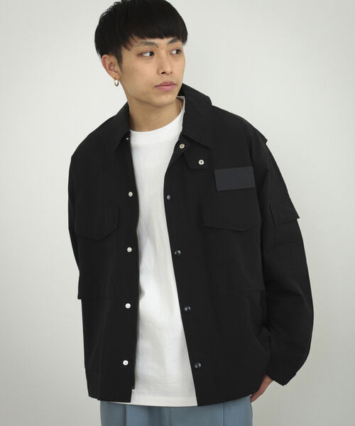 BeAMS DOT（ビームスドット）の「【WEB限定】BeAMS DOT / ミリタリーブルゾン（ブルゾン・メンズ・ブラック/オリーブ・MEDIUM/LARGE）」の10枚目の写真