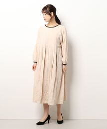 Samansa Mos2 | 前後着パイピングワンピース(ワンピース)