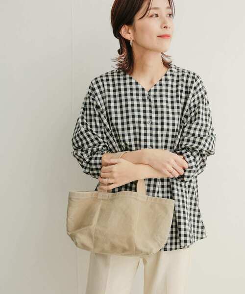 URBAN RESEARCH DOORS(アーバンリサーチドアーズ)の「ギンガムフレアブラウス(シャツ/ブラウス・レディース・ブラック/グレー・1)」の5枚目の写真