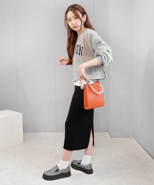 minia（ミニア）の「トラックソールスリッポン　◇（スニーカー・レディース・ホワイト/シルバー/ブラック/パイソン/ブラック系その他・L/M/LL/S）」の12枚目の写真