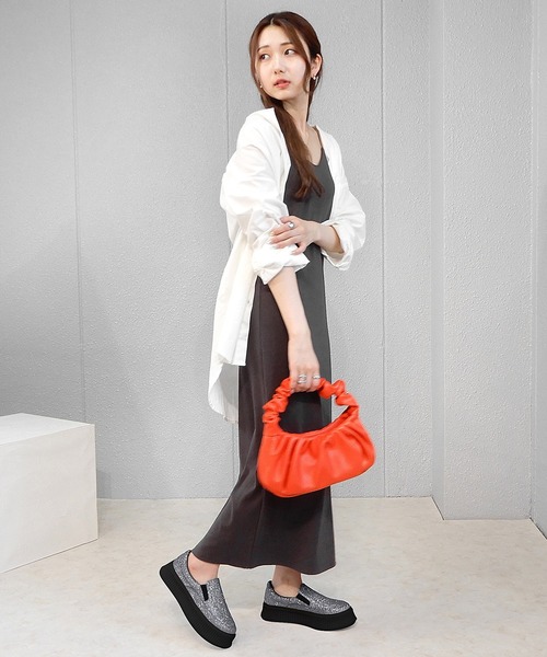 minia（ミニア）の「トラックソールスリッポン　◇（スニーカー・レディース・ホワイト/シルバー/ブラック/パイソン/ブラック系その他・L/M/LL/S）」の8枚目の写真