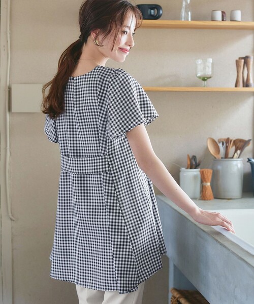 Plage バックデザイン フレアチュニック 小倉優子さん着用】バックフレアチュニック（シャツ/ブラウス