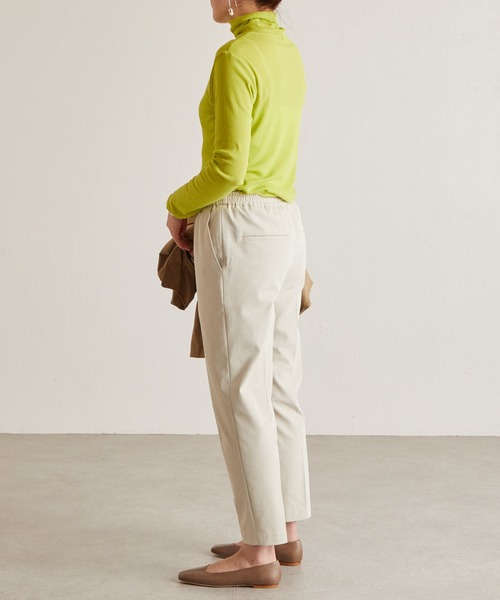 BEARDSLEY（ビアズリー）の「3サイズ展開 麻混トラックパンツ（その他パンツ・レディース・ライトベージュ/ブラック・1/2/0）」の15枚目の写真