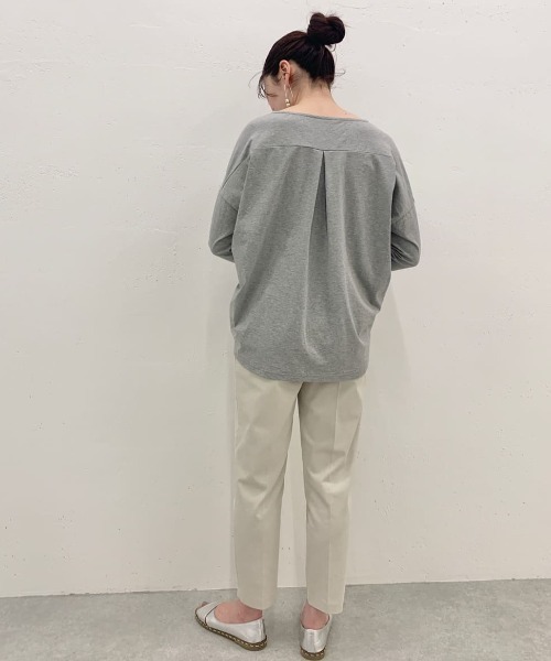 BEARDSLEY（ビアズリー）の「3サイズ展開 麻混トラックパンツ（その他パンツ・レディース・ライトベージュ/ブラック・1/2/0）」の17枚目の写真