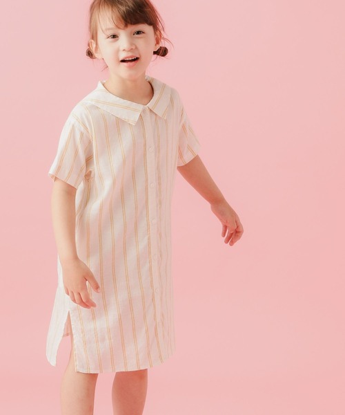 Kids リネンシャツワンピース ワンピース Bayflow ベイフロー のファッション通販 Zozotown