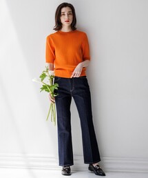 OPAQUE.CLIP | リサイクルコットンデニム 202 FLARE(デニムパンツ)