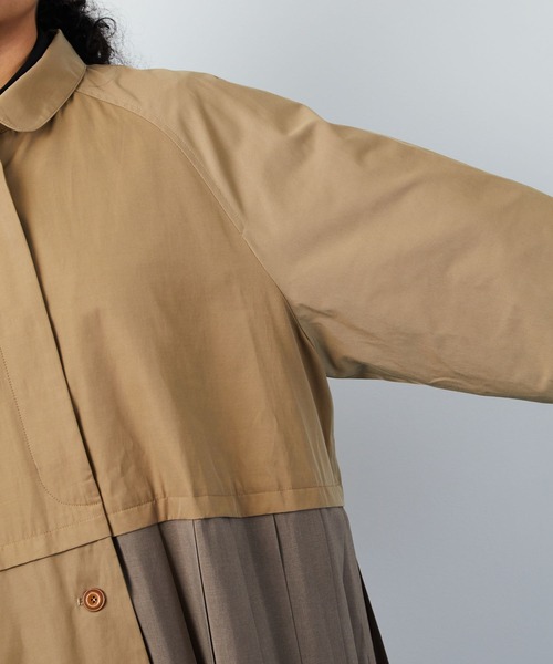 FRAPBOIS（フラボア）の「バルマカーン コート（ステンカラーコート・レディース・ベージュ/ネイビー・0/1）」の11枚目の写真