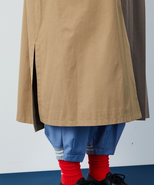 FRAPBOIS（フラボア）の「バルマカーン コート（ステンカラーコート・レディース・ベージュ/ネイビー・0/1）」の15枚目の写真