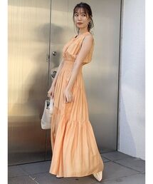 シアーティアードボリュームワンピース