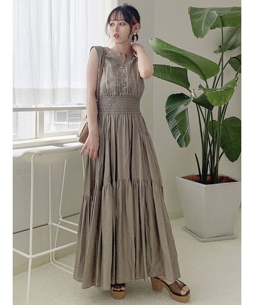 セール】シアーティアードボリュームワンピース（ワンピース