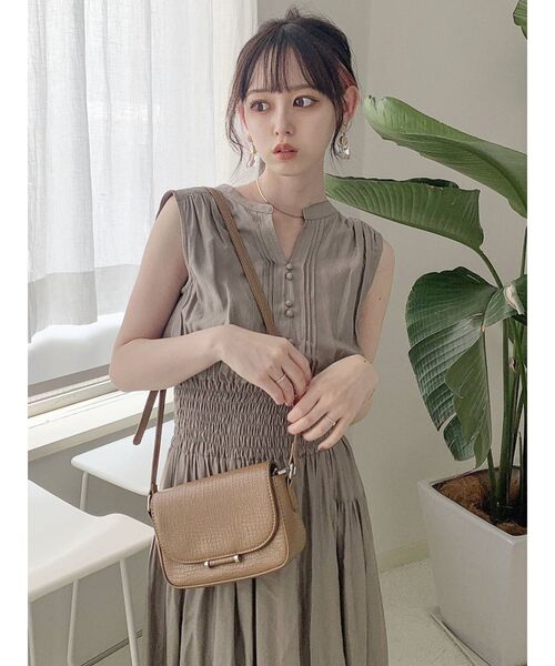 dazzlin（ダズリン）の「シアーティアードボリュームワンピース