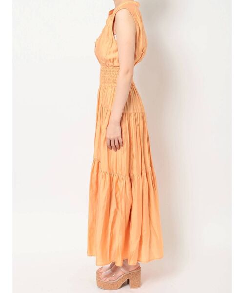 dazzlin（ダズリン）の「シアーティアードボリュームワンピース（ワンピース・レディース・オフホワイト/オレンジ/グリーン/ブラウン/モカ・FREE）」の18枚目の写真