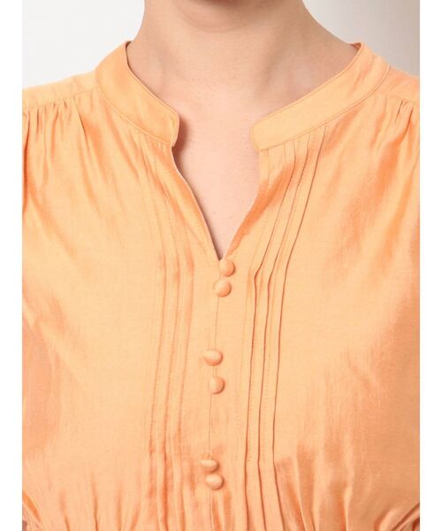 dazzlin（ダズリン）の「シアーティアードボリュームワンピース（ワンピース・レディース・オフホワイト/オレンジ/グリーン/ブラウン/モカ・FREE）」の16枚目の写真