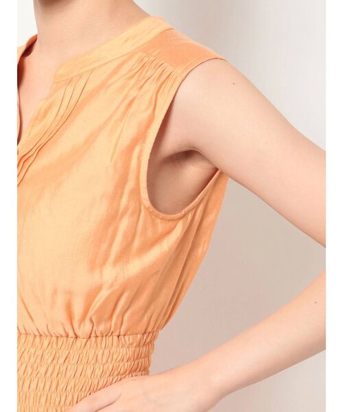 dazzlin（ダズリン）の「シアーティアードボリュームワンピース（ワンピース・レディース・オフホワイト/オレンジ/グリーン/ブラウン/モカ・FREE）」の15枚目の写真