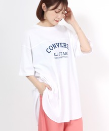 CONVERSE（コンバース）の「CONVERSE（コンバース）ビッグシルエット フットボールTシャツ（Tシャツ/カットソー）」