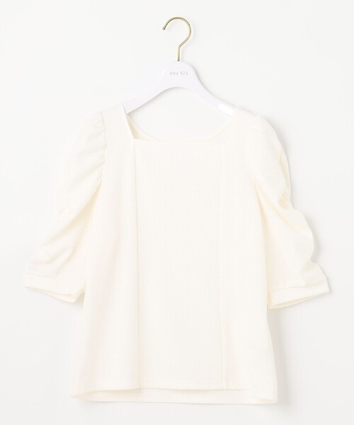ANY SIS(エニィスィス)の「【前後着用可】2WAYパワーショルダー カットソー(Tシャツ/カットソー・レディース・ブラック系/アイボリー系/ピンク系・2)」の11枚目の写真