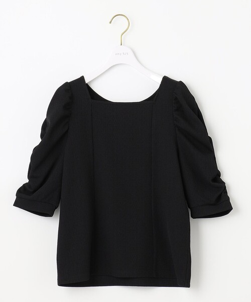 ANY SIS(エニィスィス)の「【前後着用可】2WAYパワーショルダー カットソー(Tシャツ/カットソー・レディース・ブラック系/アイボリー系/ピンク系・2)」の10枚目の写真
