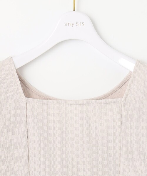 ANY SIS(エニィスィス)の「【前後着用可】2WAYパワーショルダー カットソー(Tシャツ/カットソー・レディース・ブラック系/アイボリー系/ピンク系・2)」の7枚目の写真