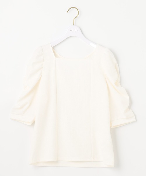 ANY SIS(エニィスィス)の「【前後着用可】2WAYパワーショルダー カットソー(Tシャツ/カットソー・レディース・ブラック系/アイボリー系/ピンク系・2)」の20枚目の写真