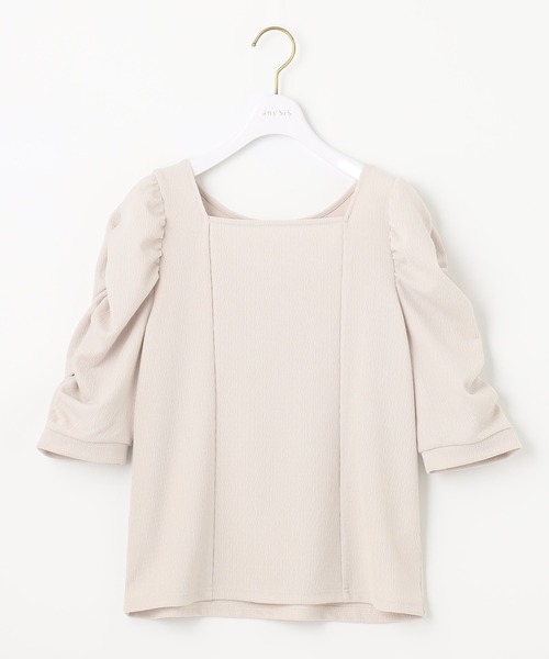 ANY SIS(エニィスィス)の「【前後着用可】2WAYパワーショルダー カットソー(Tシャツ/カットソー・レディース・ブラック系/アイボリー系/ピンク系・2)」の19枚目の写真